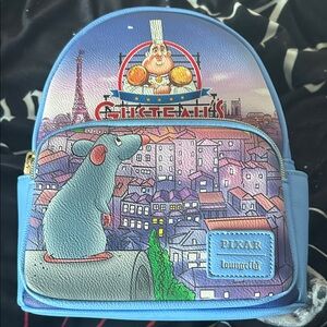 Loungefly Pixar Ratatouille Blue and Purple Backpack